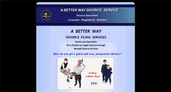 Desktop Screenshot of abetterwaydivorceservice.com